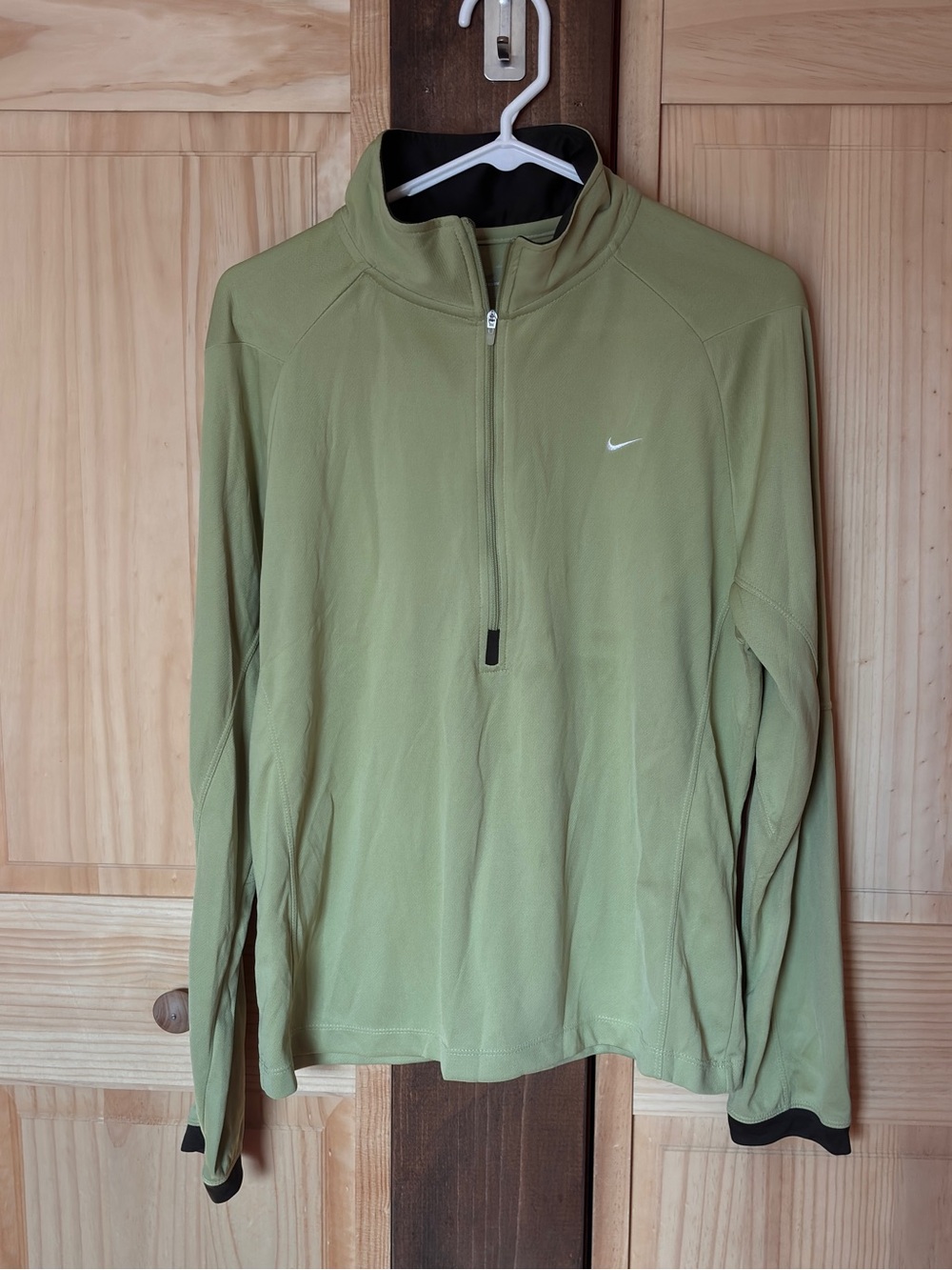 Nike Green & Brown Half-Zip Pullover